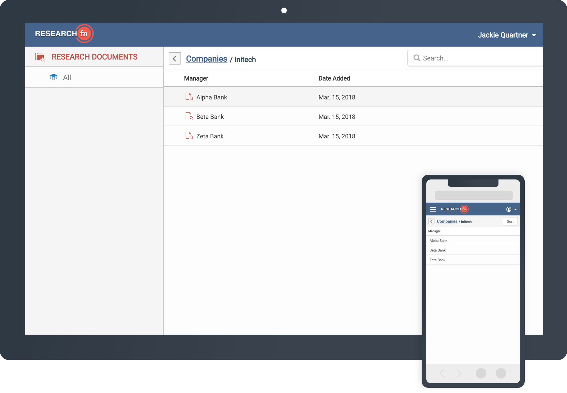 Improved Pre-Deal Research End-User Experience